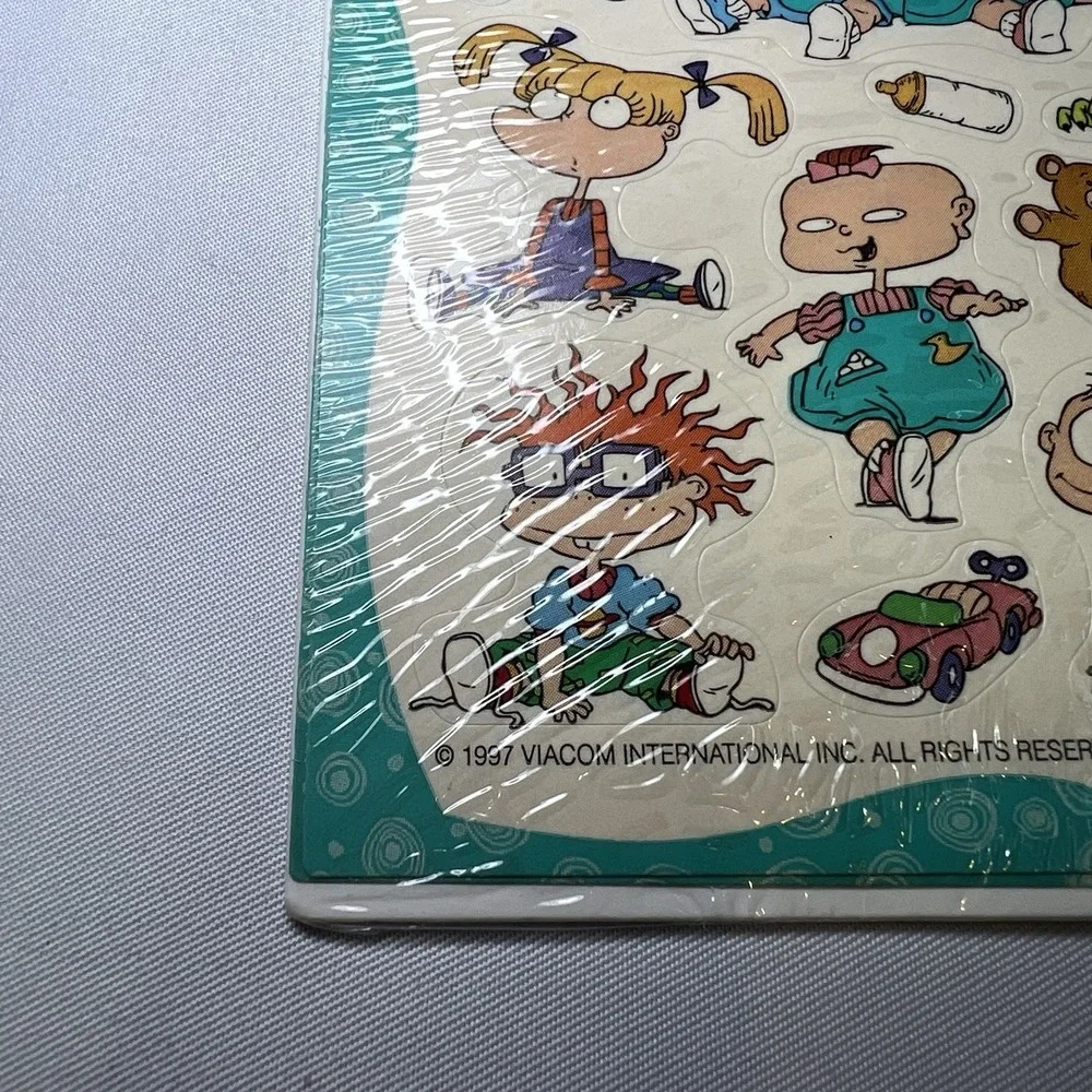Vintage Nickelodeon Rugrats 1997 Stickers 2 Sheets American Greetings Sealed‎